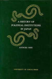 Image of A History of political institutions in Japan