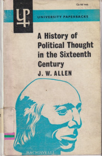 Image of A History of political thought in the sixteenth century