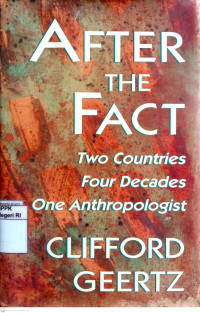Image of After the fact: Two countries four decades one antropologist