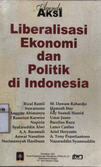 Image of Agenda aksi: Liberalisasi ekonomi dan politik di Indonesia