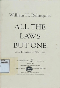 Image of All the laws but one: civil liberties in wartime