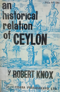 Image of An Historical relation of Ceylon