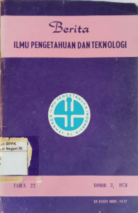 Image of Berita ilmu pengetahuan dan teknologi: Tahun ke-22, nomor 3, 1978