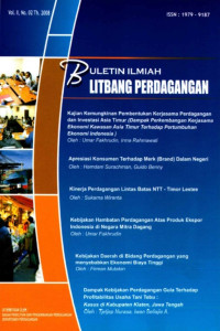 Image of Buletin ilmiah litbang perdagangan: Vol. II, No. 02 Th. 2008