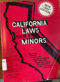 Image of California laws relating to minors