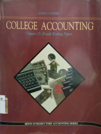 Image of College accounting: Chapters 15-28 with working papers