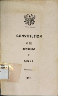 Image of Constitution of the Republic of Ghana