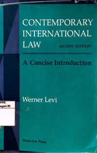 Image of Contemporary international law: A concise introduction