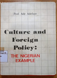 Image of Culture and foreign policy: The Nigerian example