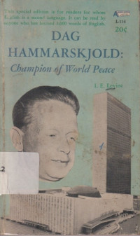 Image of Dag hammarskjold; Champion of world peace