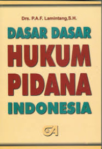 Image of Dasar-dasar hukum pidana Indonesia