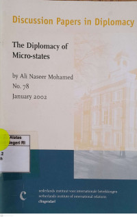 Image of Discussion papers in diplomacy: The diplomacy of micro-state