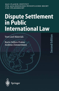 Image of Dispute settlement in public international law
