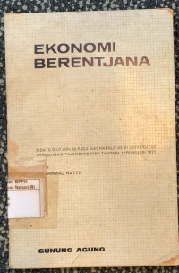 Image of Ekonomi berentjana