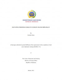 Image of Elevating Indonesia’s role in climate change diplomacy