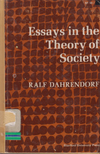 Image of Essays in the theory of society