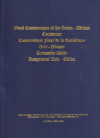 Image of Final communiqué of the Asian-African conference