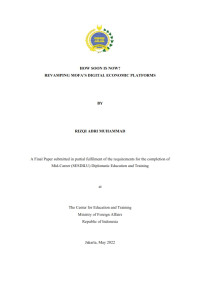 Image of How soon is now?: Revamping Mofa’s digital economic platforms