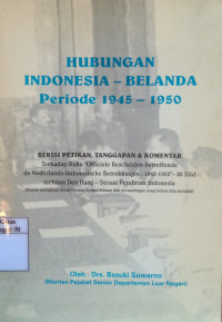 Image of Hubungan Indonesia-Belanda periode 1945-1950 jilid I