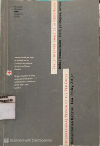 Image of International review of the Red Cross: Humanitarian debate: Law, policy, action vol. 81 no. 836