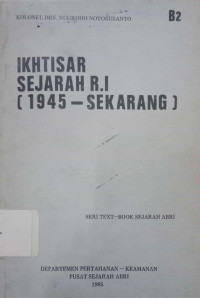 Image of Ikhtisar sejarah RI 1945-sekarang