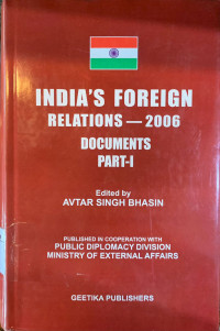 Image of India Foreign Relations-2006: Documents part I