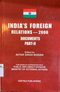Image of India Foreign Relations-2006: Documents part II