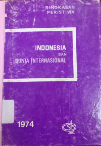 Image of Indonesia dan dunia internasional: 1974