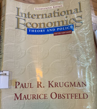 Image of International economics: Theory and policy