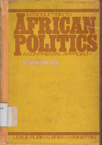 Image of Introduction to African politics: A Continental approach