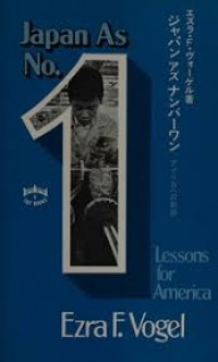 Image of Japan as number one: Lessons for America
