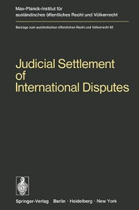 Image of Judicial settlement of international disputes