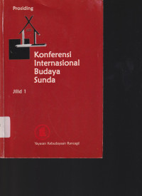 Image of Konferensi internasional budaya sunda (KIBS): Jilid 1 (Prosiding)