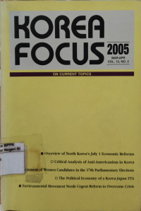 Image of Korea focus: On current topics Mar-Apr 2005, Vol. 13, No. 2