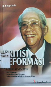 Image of Kritisi reformasi 1998: Kembali ke UUD 1945