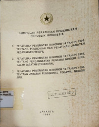 Image of Kumpulan peraturan pemerintah Republik Indonesia