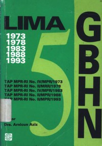 Image of Lima GBHN 1973-1978-1983-1988-1993