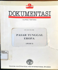 Image of Pasar tunggal Eropa jilid I
