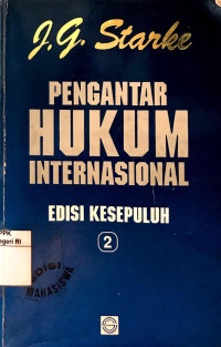 Image of Pengantar hukum internasional (Edisi kesepuluh Cetakan 4, 2)