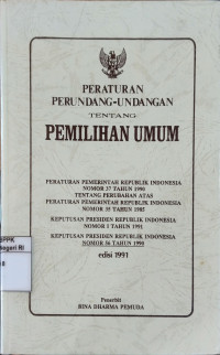 Image of Peraturan perundang-undangan tentang pemilihan umum