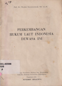 Image of Perkembangan Hukum Laut Indonesia Dewasa Ini