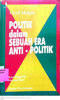 Image of Politik dalam sebuah era anti-politik