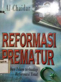 Image of Reformasi Prematur: Jawaban Islam terhadap reformasi total