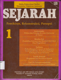 Image of Sejarah: Pemikiran, rekonstruksi, persepsi. 1