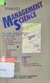 Image of Sistem komputer manajemen: Management science