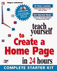 Image of Teach yourself to create a home page in 24 hours