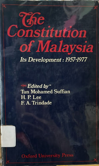 Image of The Constitution of Malaysia : Its Development 1957-1977