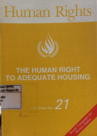 Image of The human right to adequate housing: Fact sheet no. 21