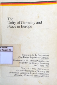 Image of The Unity of Germany and peace in Europe