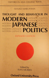 Image of Thought and behaviour in modern Japanese politics